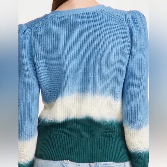 Veronica Beard Perula Ombré Tie Dye Cardigan Sweater Size L - Picture 2 of 8